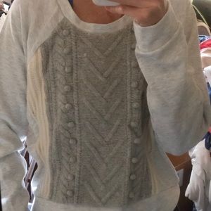 J Crew Wool front sweatshirt